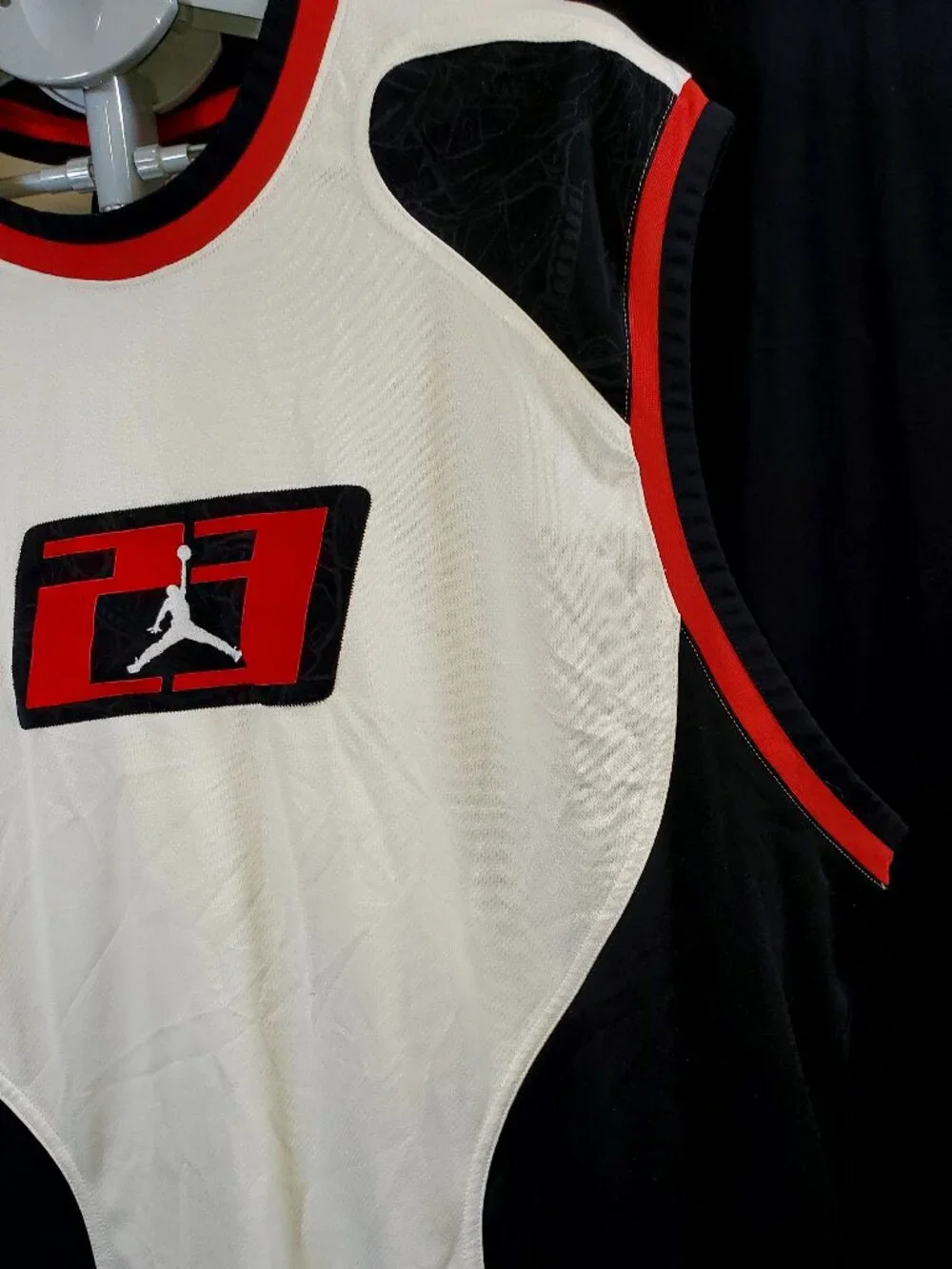 Vintage 2005 Air Jordan 20th Anniversary Tank Top 3XL White Black Red Jumpman